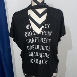 Black V Neck T-shirt